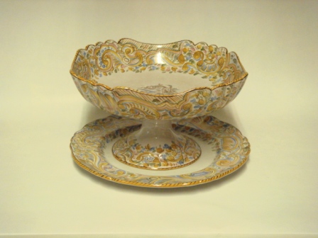 Assiette et sa coupelle